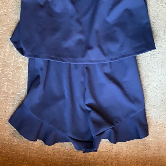 Aqua Navy Romper - Picture 9 of 14